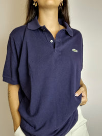 Dunkelblaues Lacoste Poloshirt M
