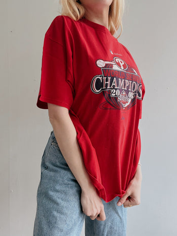 T-shirt vintage américain rouge  XL