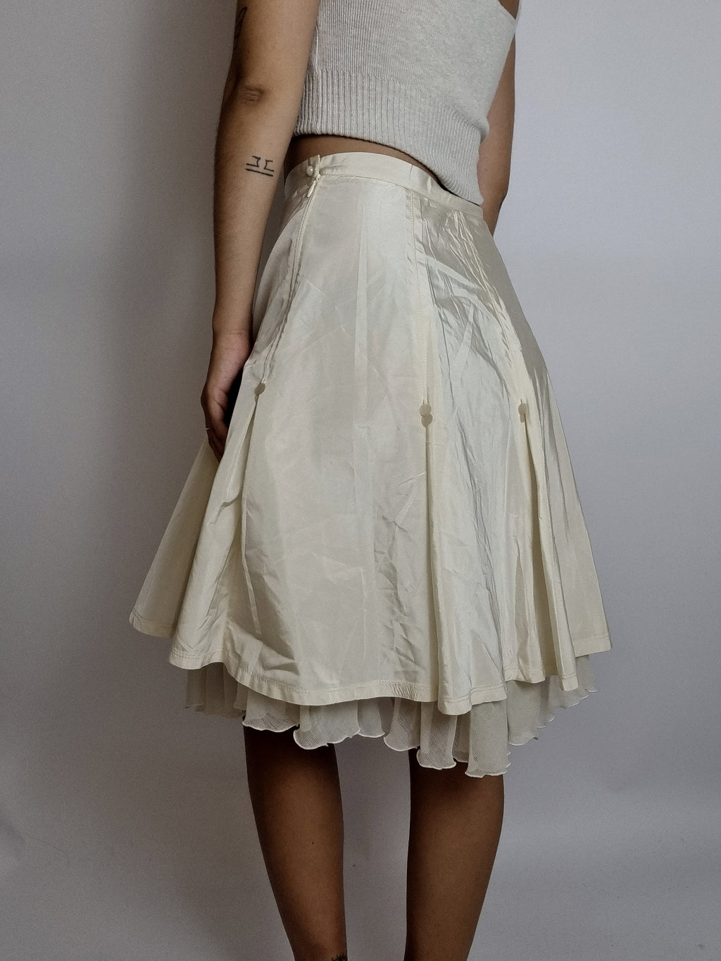 Cremefarbener Vintage-Rock S