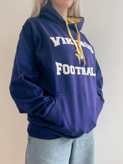 Pull vintage américain violet et jaune L