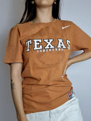 T-shirt vintage américain orange Texas Nike S