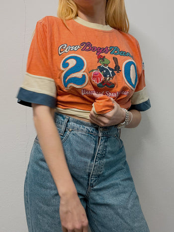 T-shirt vintage orange M