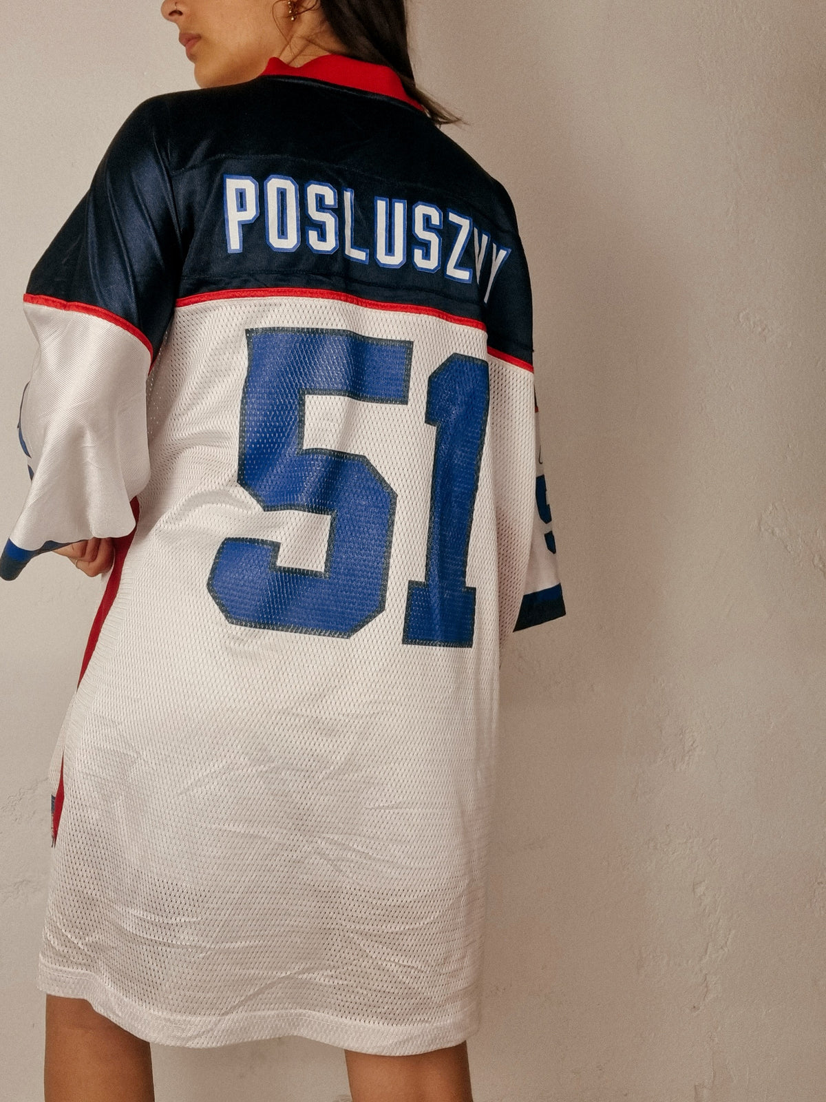 Amerikanisches Trikot blau und rot NFL XXL