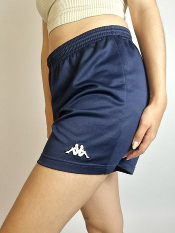 Dunkelblaue Vintage-Shorts von Kappa