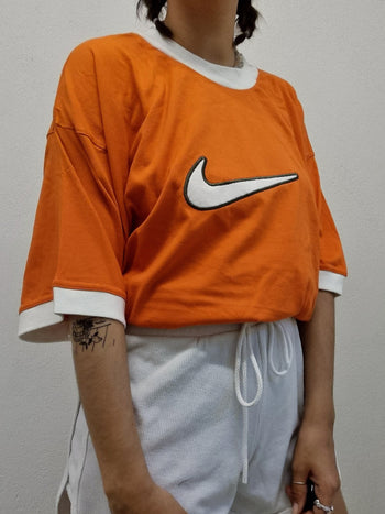 Vintage orangefarbenes Nike XL T-Shirt