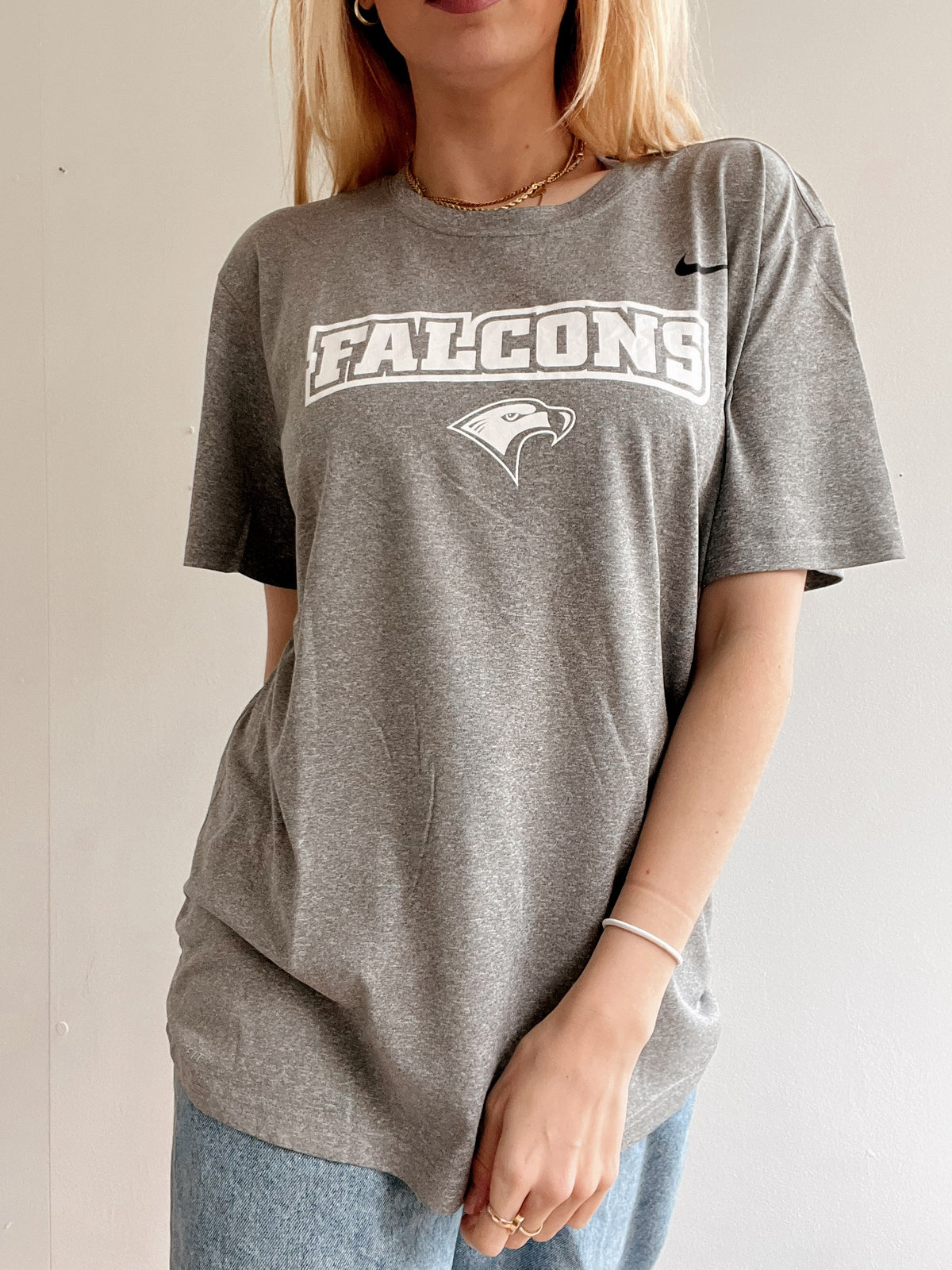 Vintage hellgraues Nike XL T-Shirt