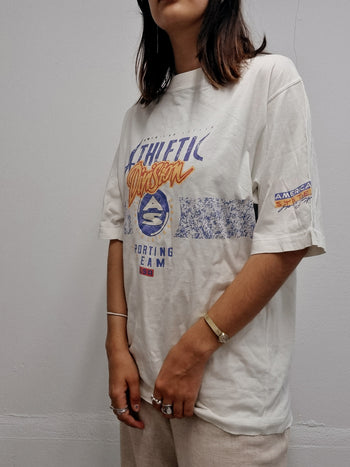 T-shirt vintage blanc M