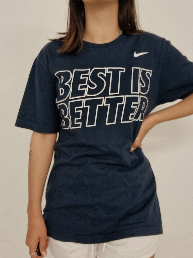 T-shirt vintage bleu marine Nike M