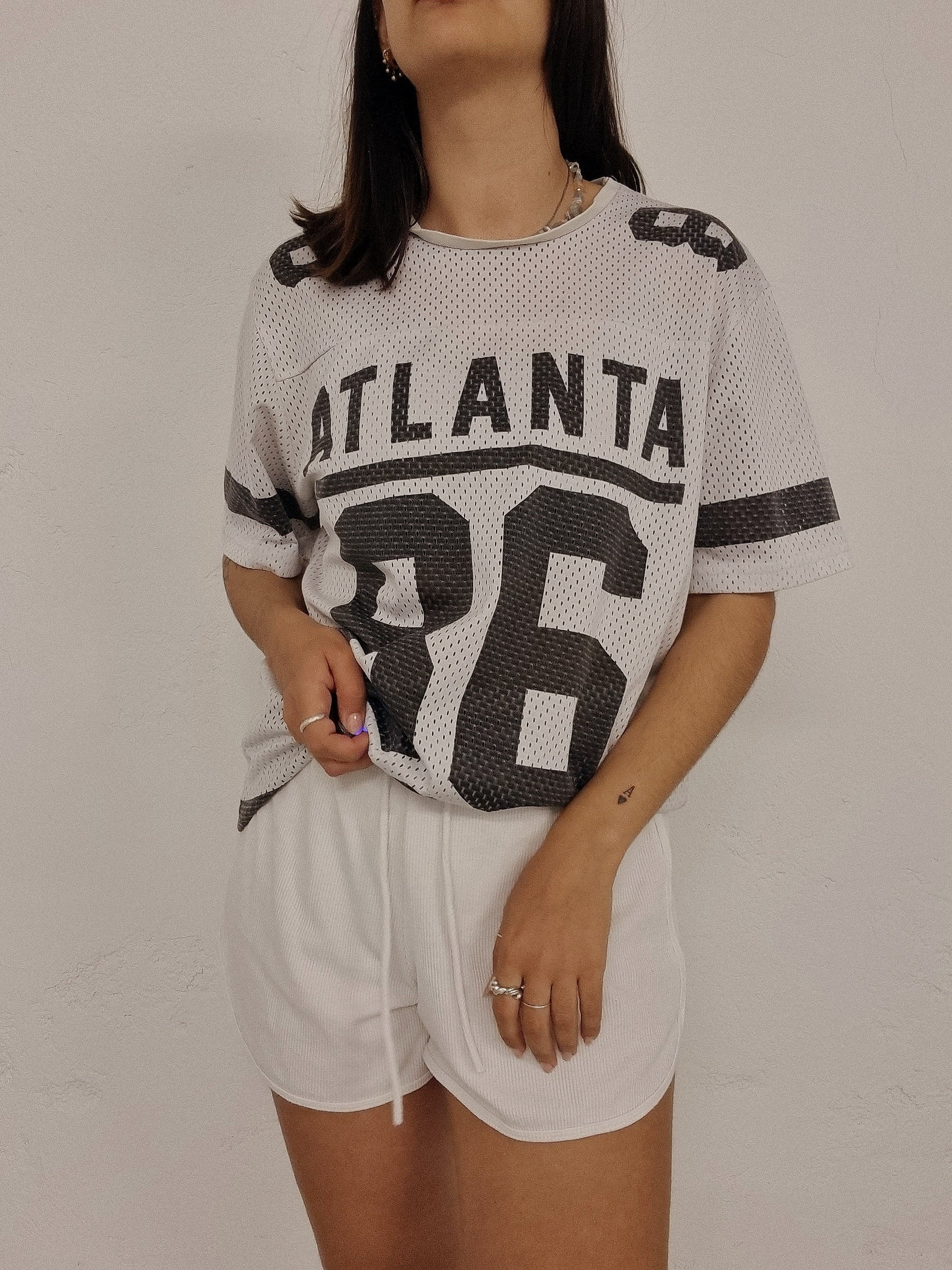 Coca Cola M weißes amerikanisches Vintage-Trikot