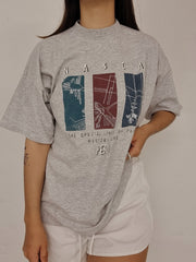 T-shirt vintage gris Clair L