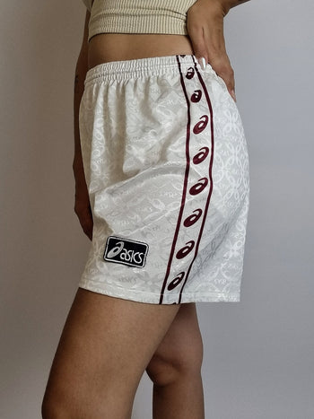 ASICS weiße Vintage-Shorts