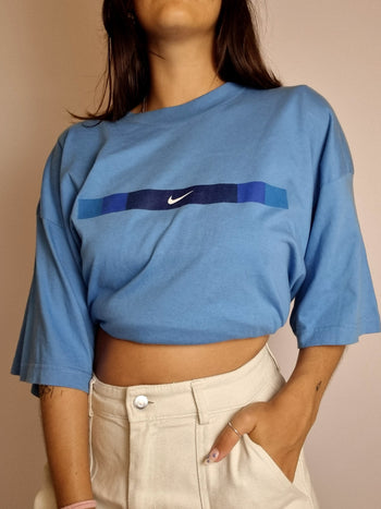 T-shirt vintage bleu Nike XL