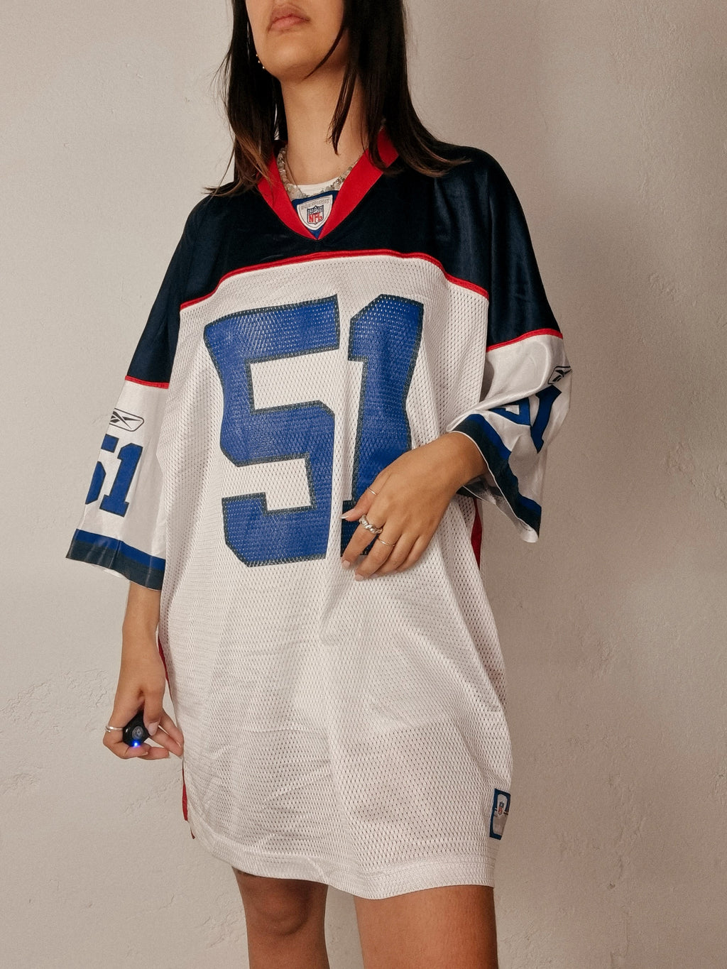 Amerikanisches Trikot blau und rot NFL XXL