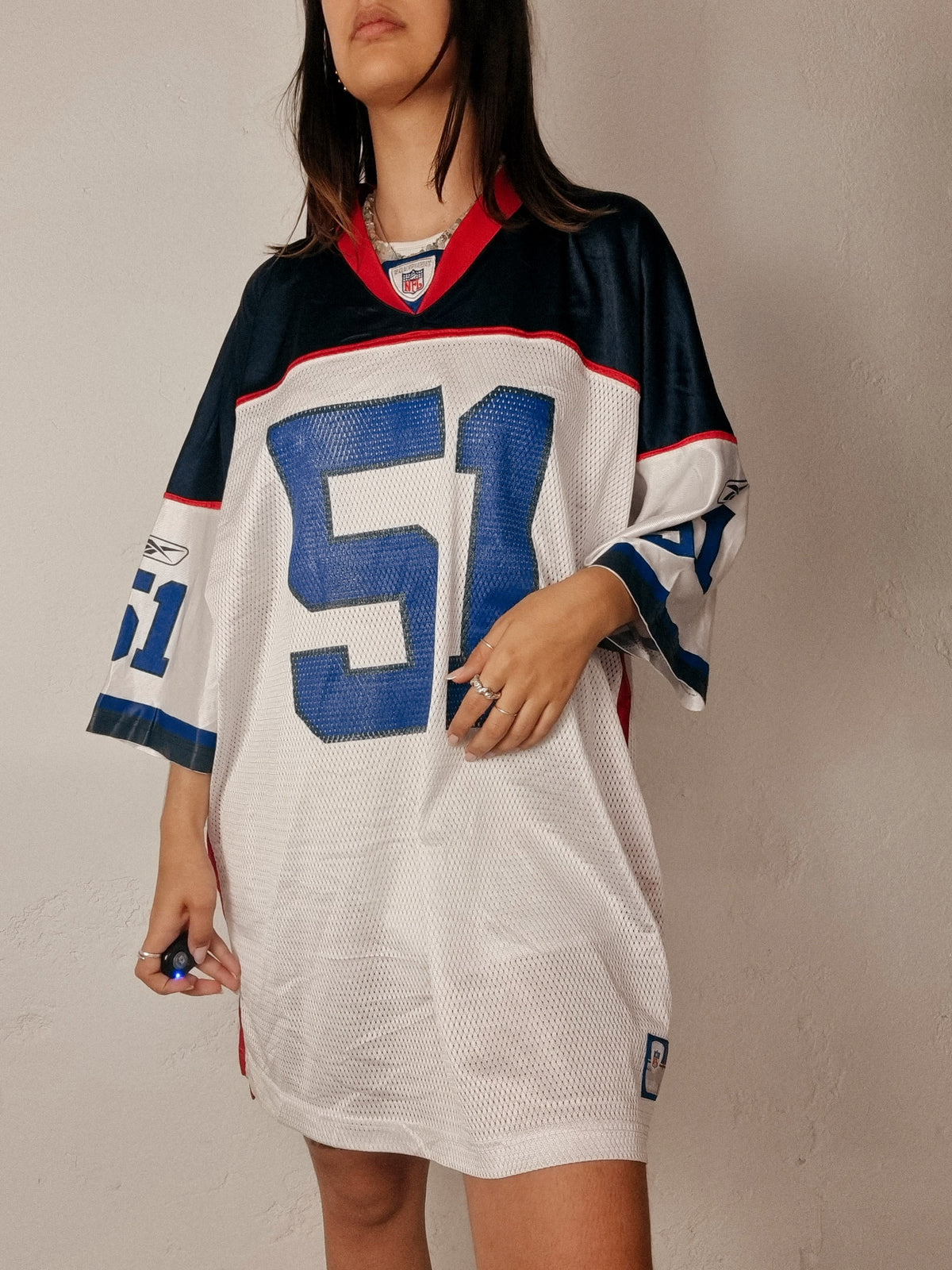 Amerikanisches Trikot blau und rot NFL XXL