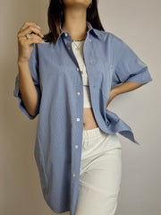 Chemise vintage bleue Lacoste L