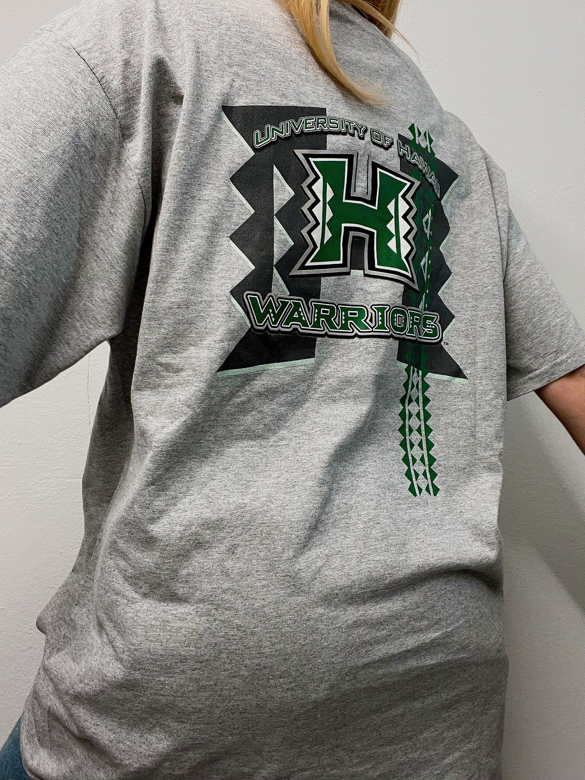 Hellgraues Vintage-T-Shirt XL