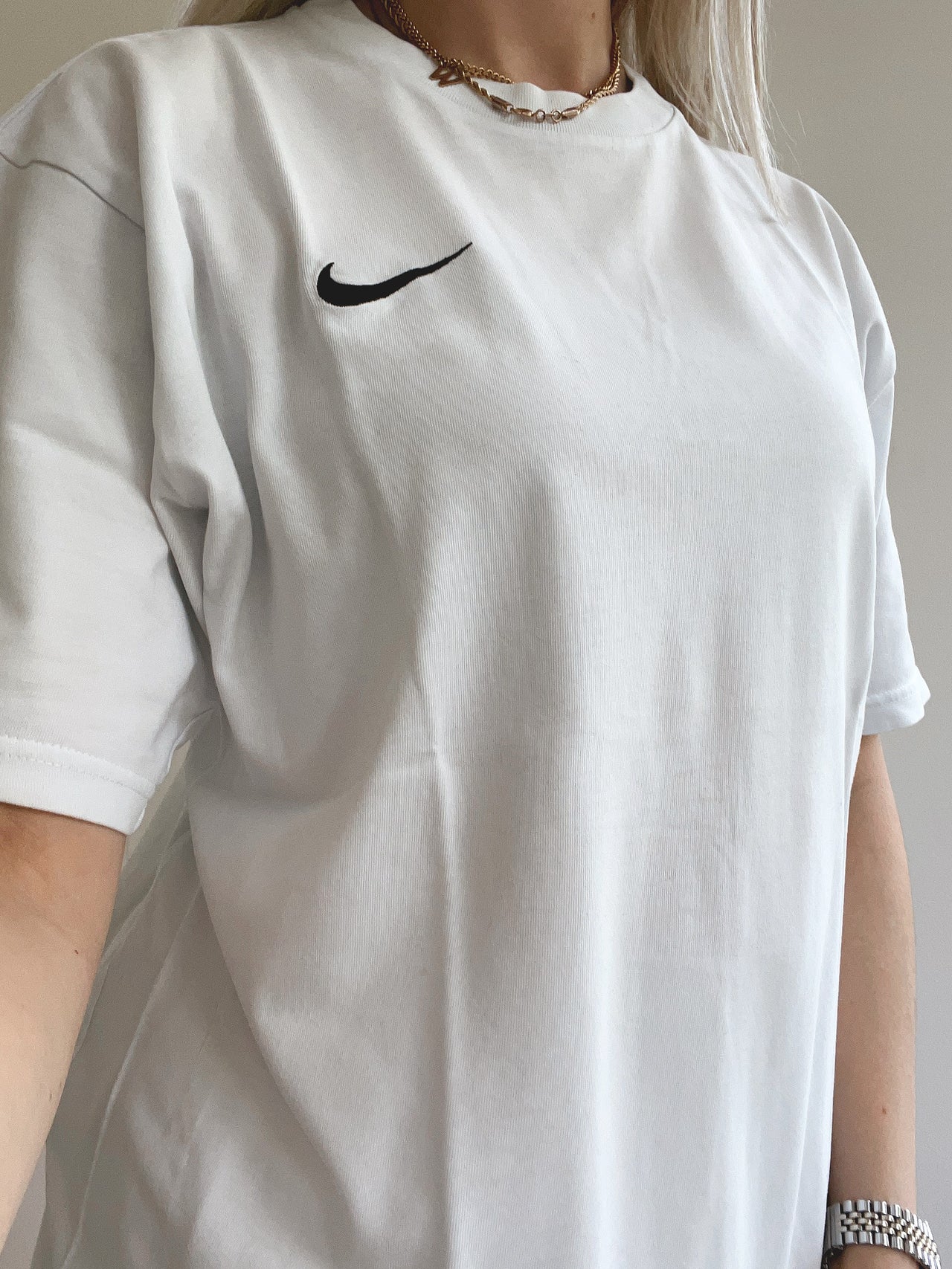 T-shirt blanc Nike L