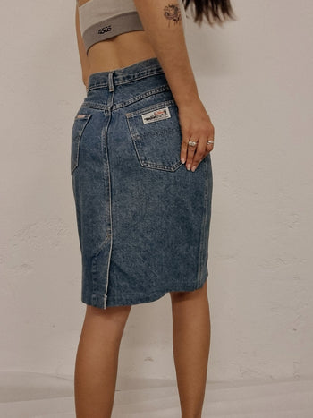 Jupe vintage en jeans bleu M