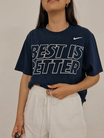 Vintage marineblaues Nike M T-Shirt