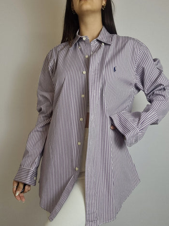 Chemise rayée violette Polo Ralph Lauren L