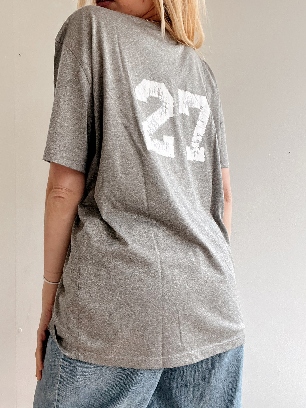 Vintage hellgraues Nike XL T-Shirt
