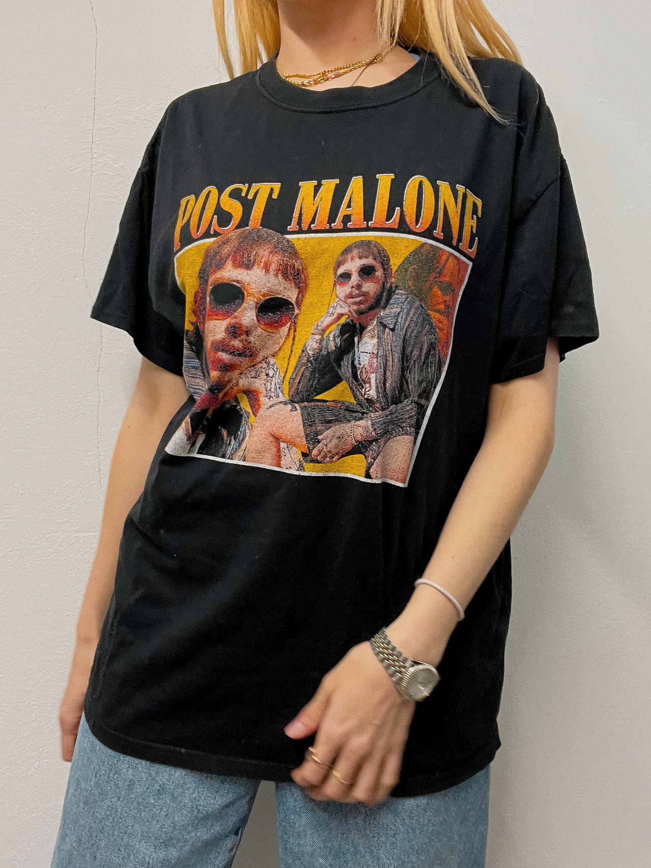 T-shirt noir Post Malone XL