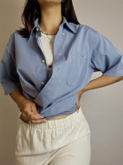 Chemise vintage bleue Lacoste L