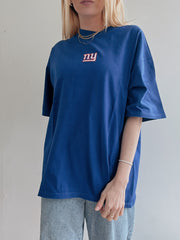 T-shirt vintage bleu électrique NFL xL