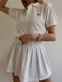 Weißes Lacoste-Poloshirt XS / S
