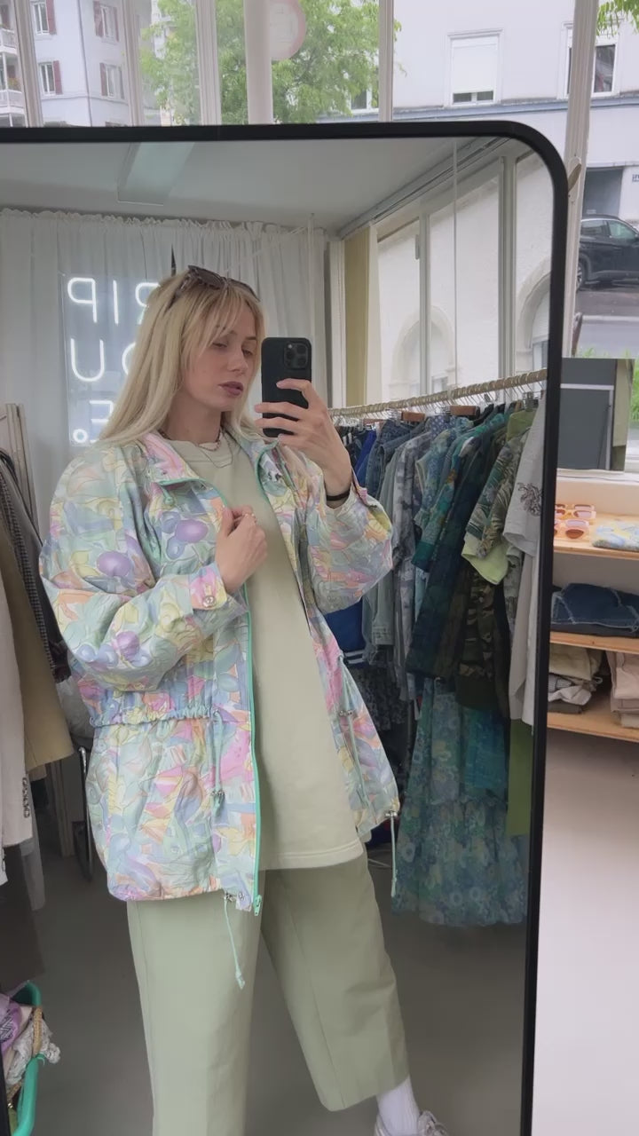 Veste vintage pastel Oversized L