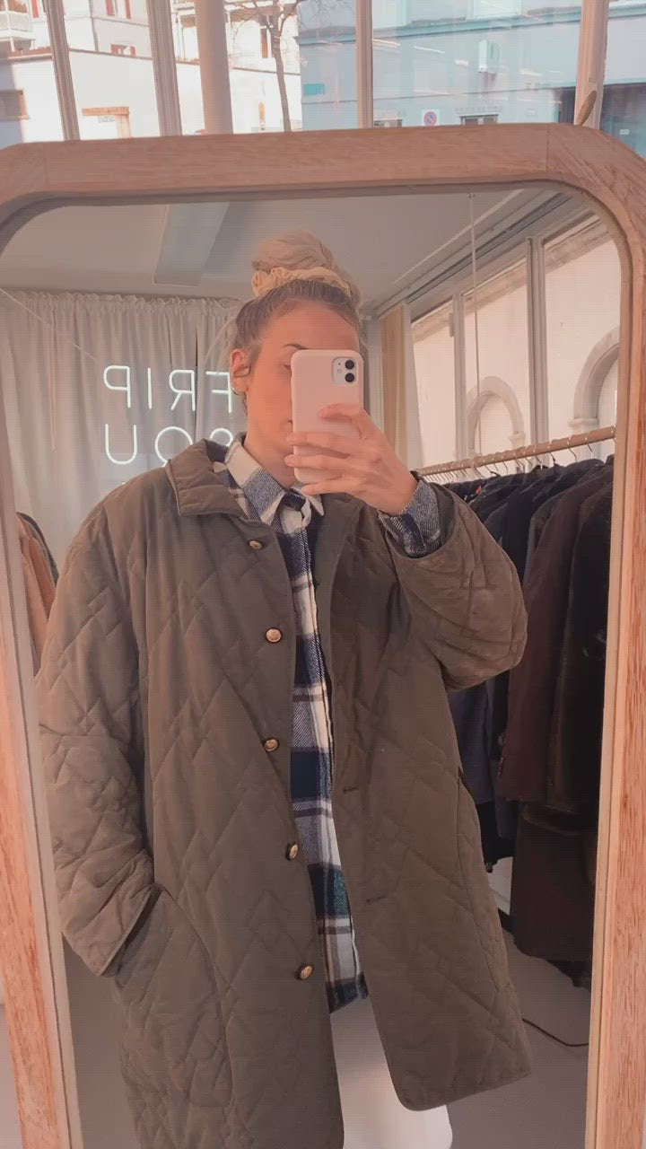 Veste khaki matelassée mat
