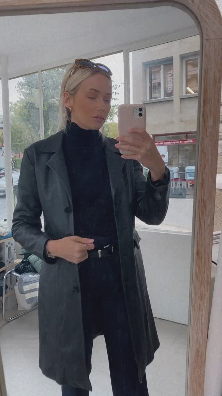 Manteau en cuir S/M