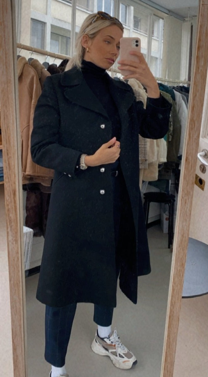 Black Weekday L Coat