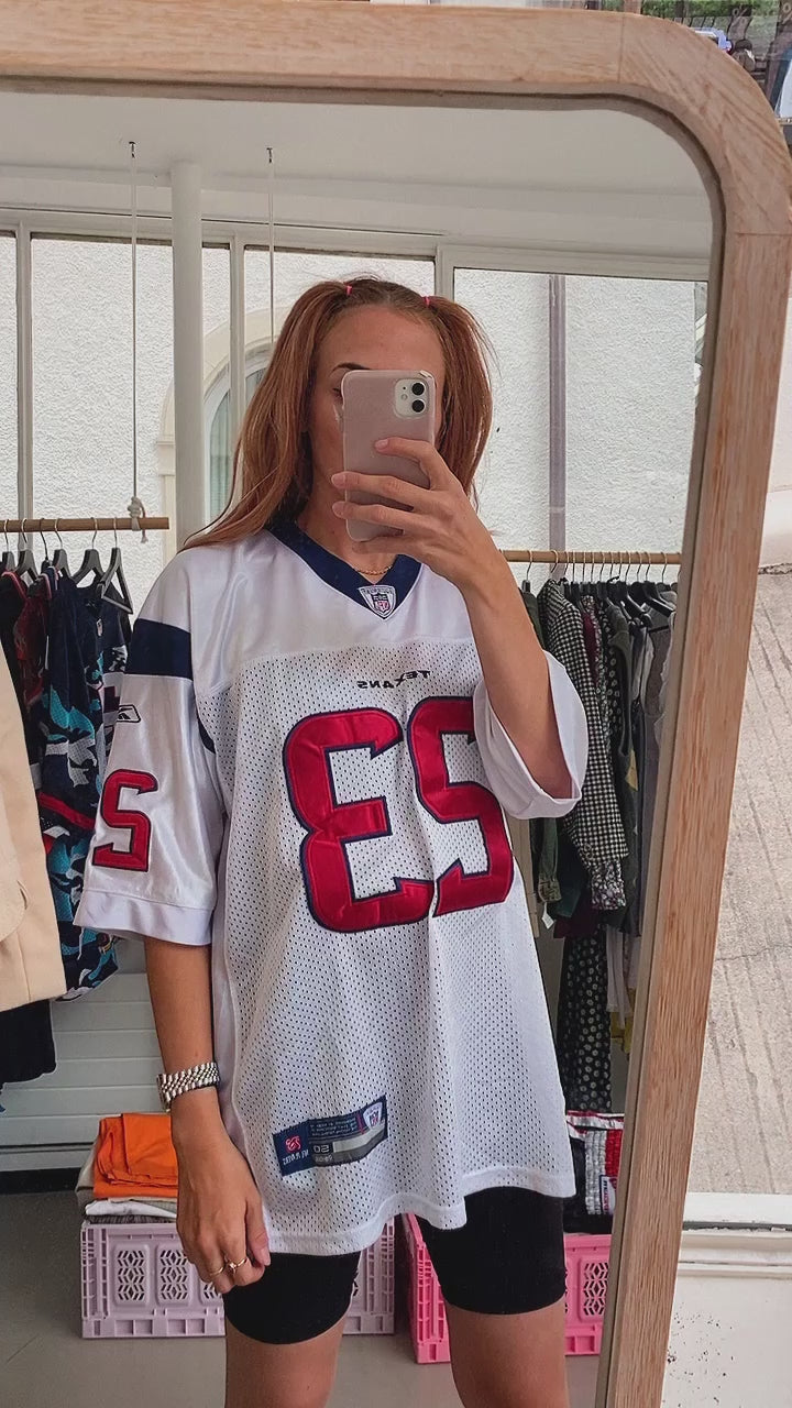 Maillot blanc et rouge NFL