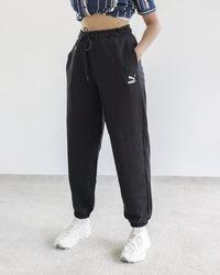 Schwarze Jogginghose Puma „Classics Relaxed Jogger“ L