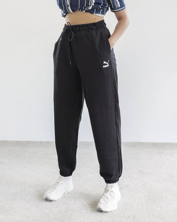 Pantalon jogging noir Puma "Classics Relaxed Jogger" L