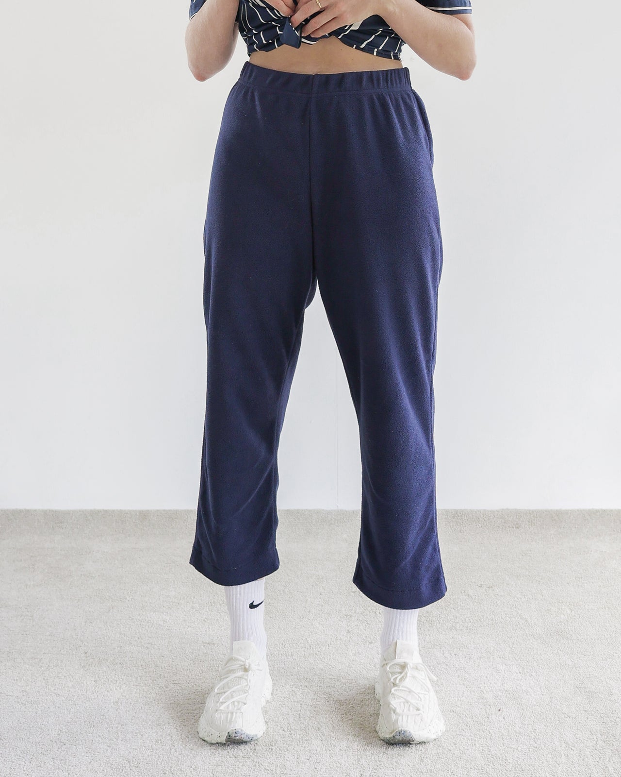 Blue fleece pants S