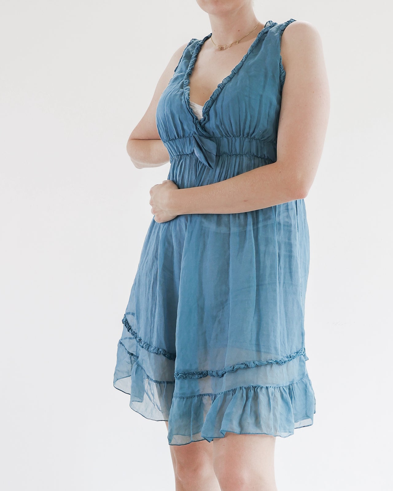 I.Vintage transparent blue dress/tunic S