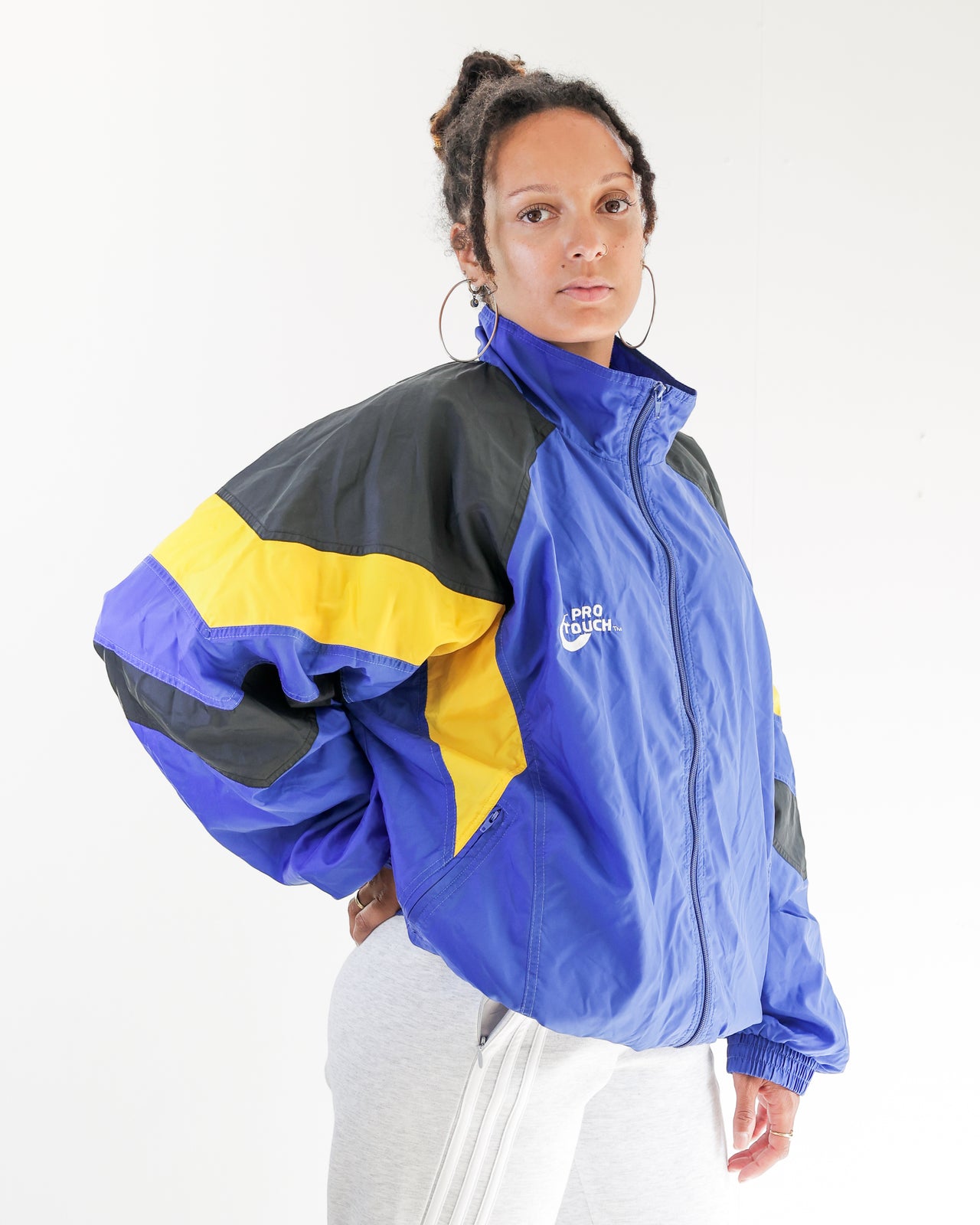 Veste de jogging vintage ProTouch bleue XL