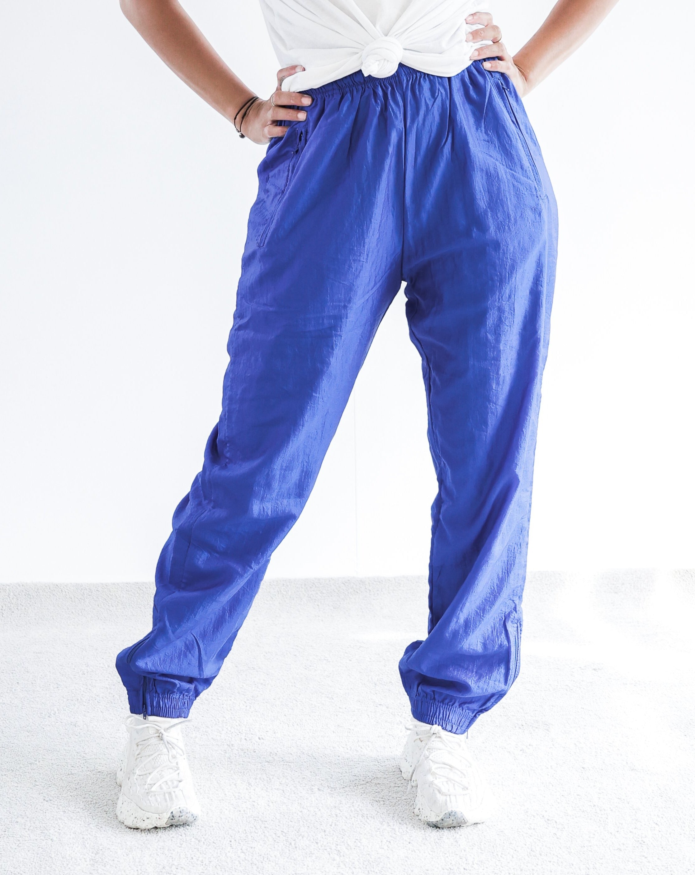 Elektrisch blaue Jogginghose M