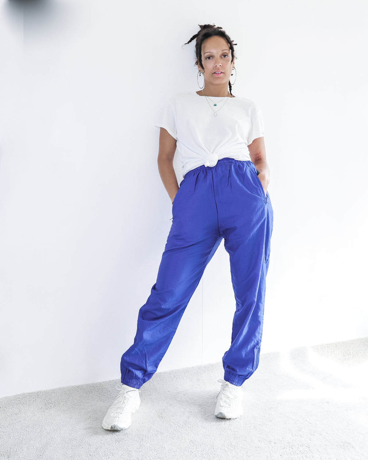 Pantalon de jogging bleu électrique M