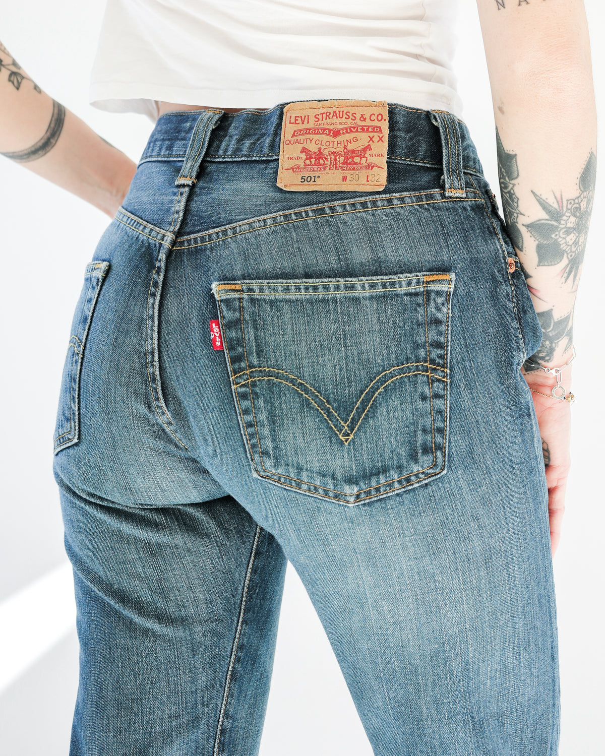 Pantalon Jeans Levi's 501 bleu W30 L32