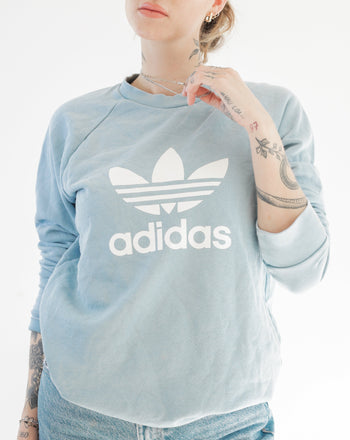 Pull Adidas bleu ciel S