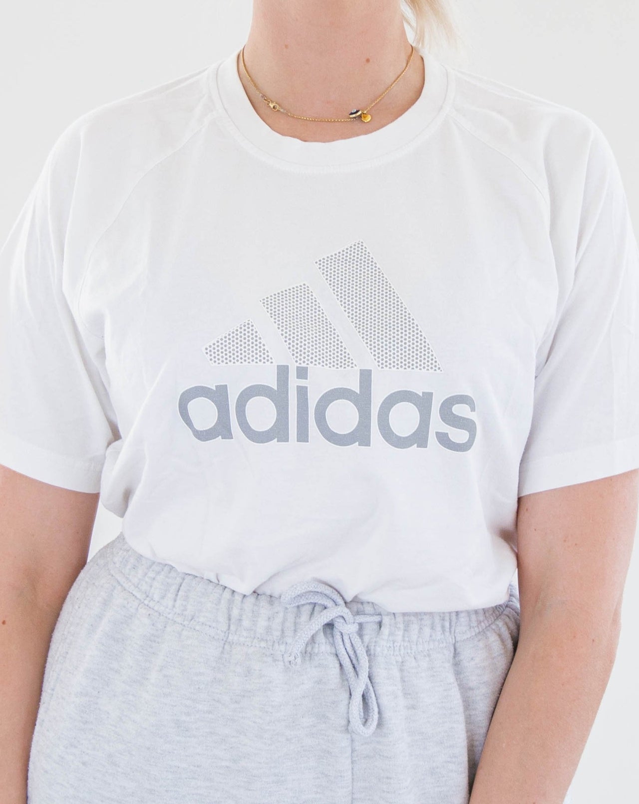 T-shirt blanc Adidas M