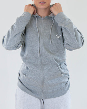 Gray Disney sweater with zip M