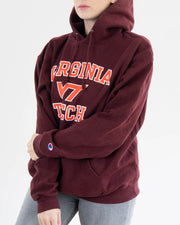 Burgundy"Virginia Tech"Hoodie L