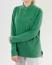 Ralph Lauren L grünes Langarm-Poloshirt
