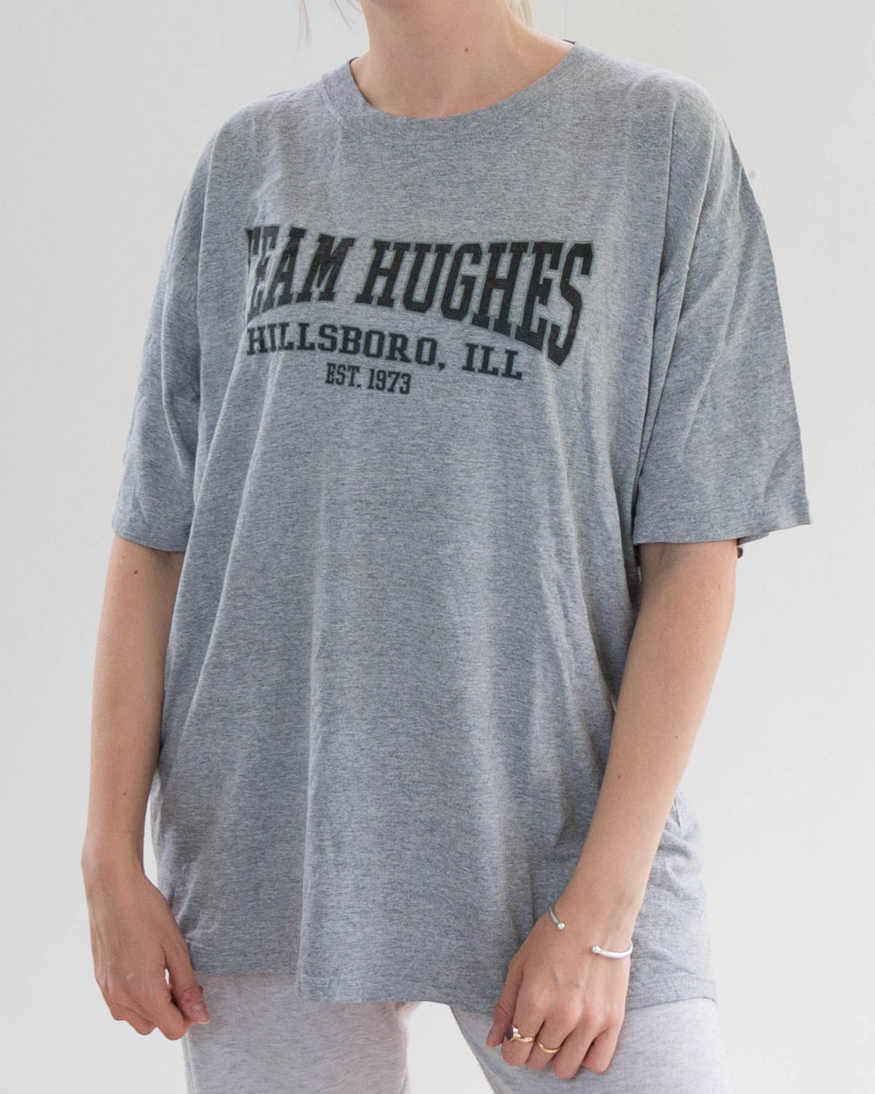 T-shirt USA gris "Team Hughes" XL