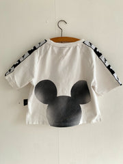 T-shirt blanc et noir Kappa x Mickey 10 ans