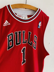 Maillot de basket rouge Bulls 13-14 ans